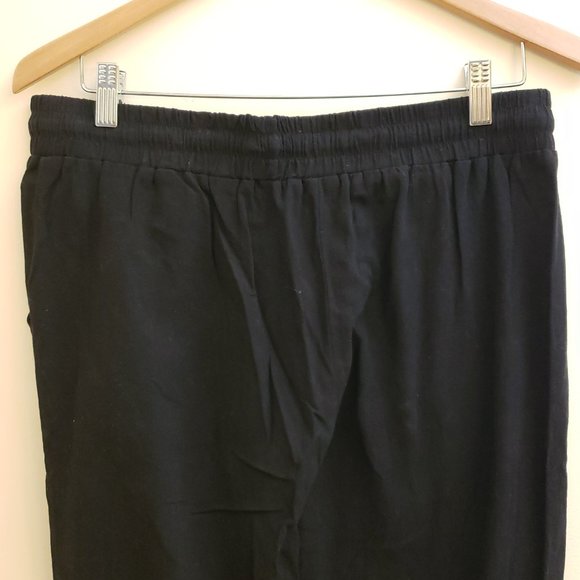 Women's Unbranded Black Lightweight Polyester Pants, Straight Leg, Size XL - Picture 4 of 8